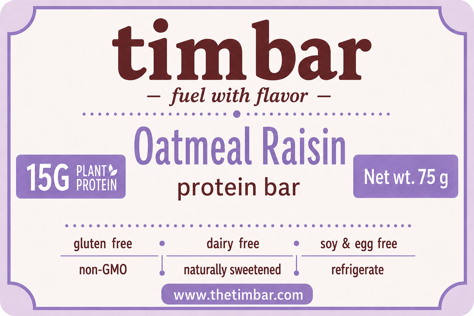 Oatmeal Raisin Protein Bar