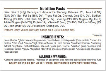Peanut Butter Chocolate Chip Protein Bar